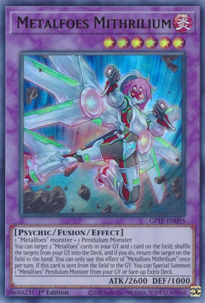 Metalfoes Mithrilium [GFTP-EN095] Ultra rare | Pegasus Games WI