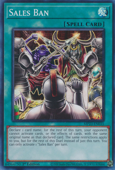 Sales Ban [MP23-EN035] Super Rare | Pegasus Games WI