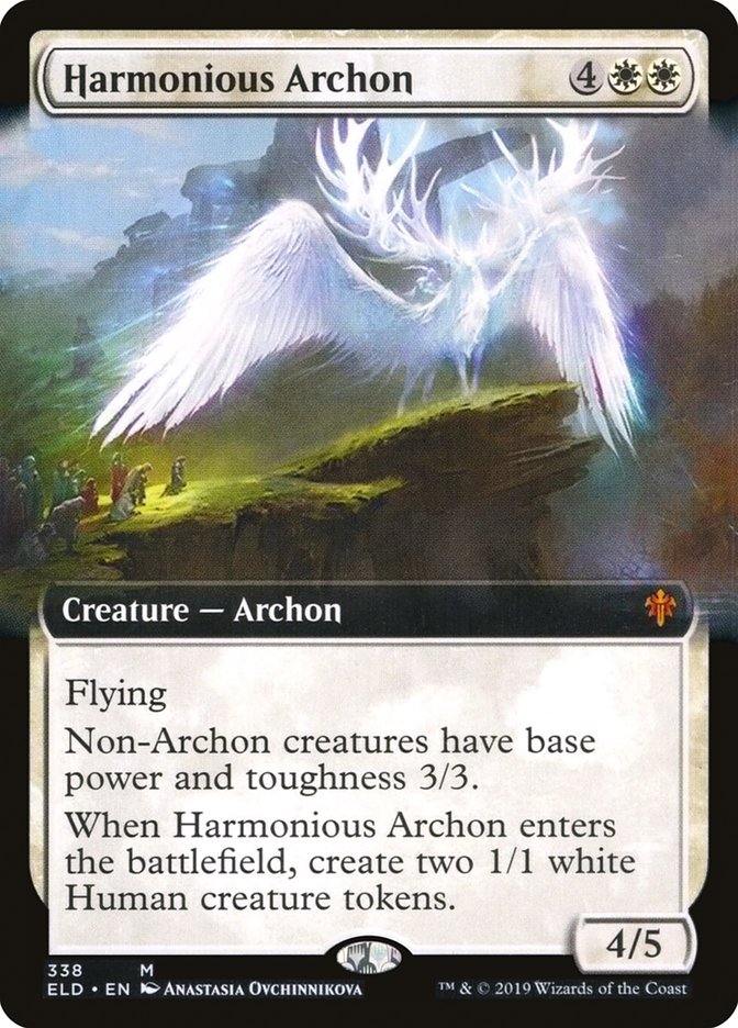 Harmonious Archon (Extended Art) [Throne of Eldraine] | Pegasus Games WI