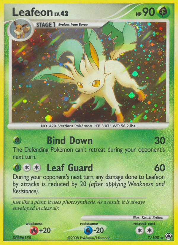 Leafeon (7/100) [Diamond & Pearl: Majestic Dawn] | Pegasus Games WI