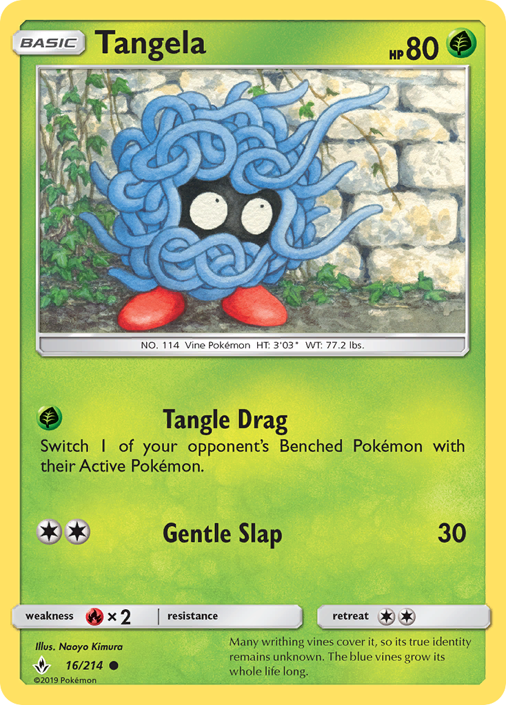 Tangela (16/214) [Sun & Moon: Unbroken Bonds] | Pegasus Games WI