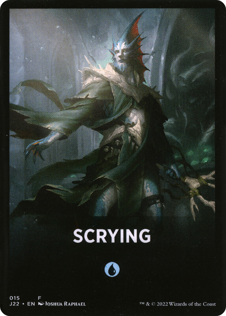Scrying Theme Card [Jumpstart 2022 Front Cards] | Pegasus Games WI