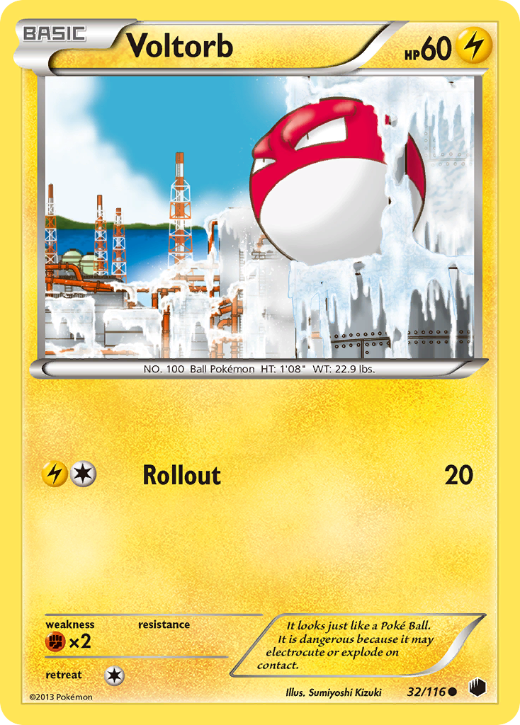 Voltorb (32/116) [Black & White: Plasma Freeze] | Pegasus Games WI