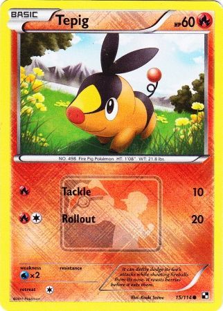 Tepig (15/114) (League Promo) [Black & White: Base Set] | Pegasus Games WI