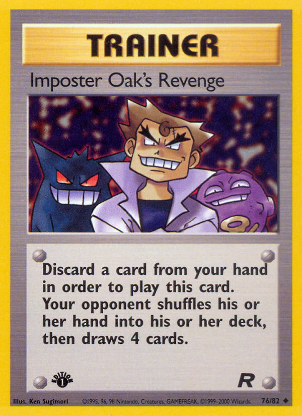 Imposter Oak's Revenge (76/82) [Team Rocket 1st Edition] | Pegasus Games WI