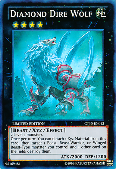 Diamond Dire Wolf [CT10-EN012] Super Rare | Pegasus Games WI