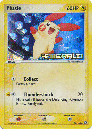 Plusle (39/106) (Stamped) [EX: Emerald] | Pegasus Games WI