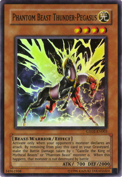 Phantom Beast Thunder-Pegasus [GX02-EN003] Super Rare | Pegasus Games WI