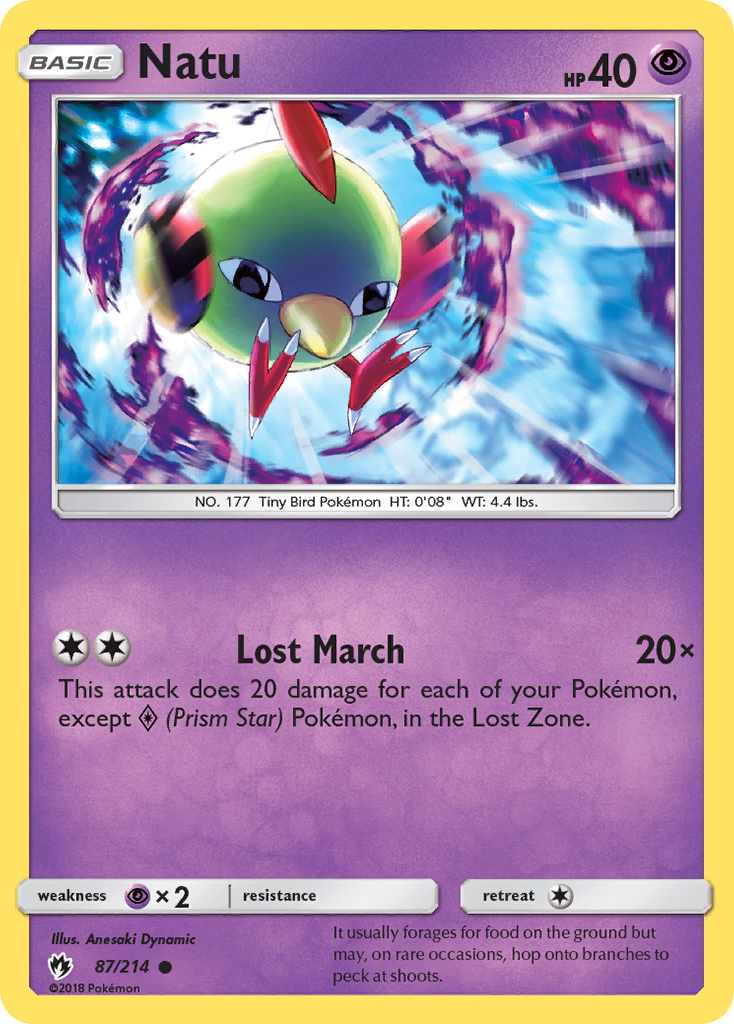 Natu (87/214) [Sun & Moon: Lost Thunder] | Pegasus Games WI