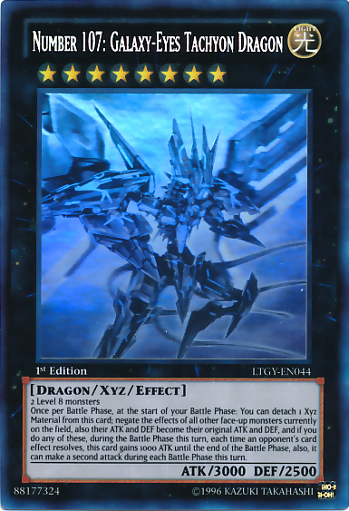 Number 107: Galaxy-Eyes Tachyon Dragon [LTGY-EN044] Ghost Rare | Pegasus Games WI