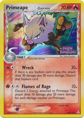 Primeape (50/110) (Delta Species) (Stamped) [EX: Holon Phantoms] | Pegasus Games WI