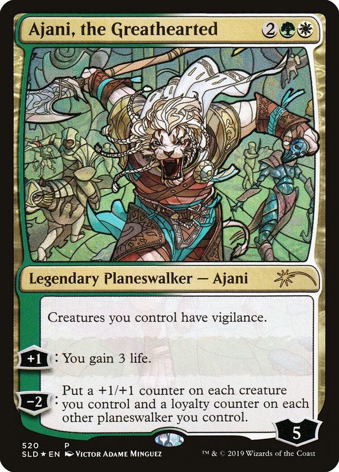 Ajani, the Greathearted (Stained Glass) [Secret Lair Drop Promos] | Pegasus Games WI