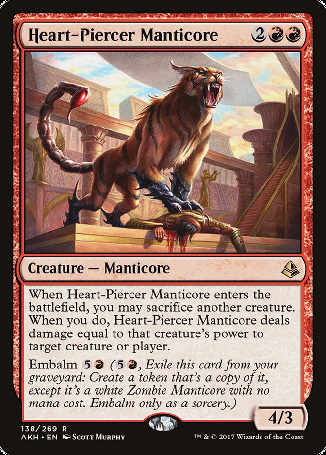 Heart-Piercer Manticore [Amonkhet] | Pegasus Games WI