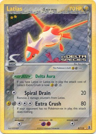 Latias (8/113) (Delta Species) (Stamped) [EX: Delta Species] | Pegasus Games WI