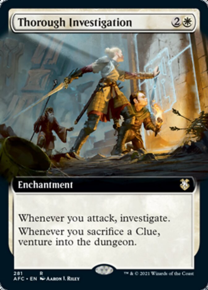 Thorough Investigation (Extended Art) [Dungeons & Dragons: Adventures in the Forgotten Realms Commander] | Pegasus Games WI