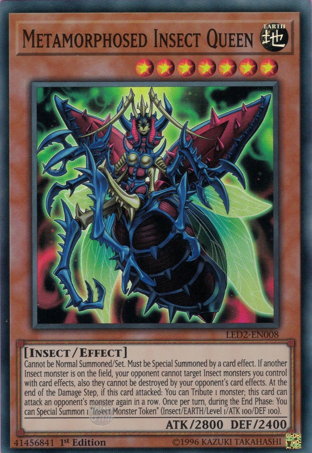 Metamorphosed Insect Queen [LED2-EN008] Super Rare | Pegasus Games WI