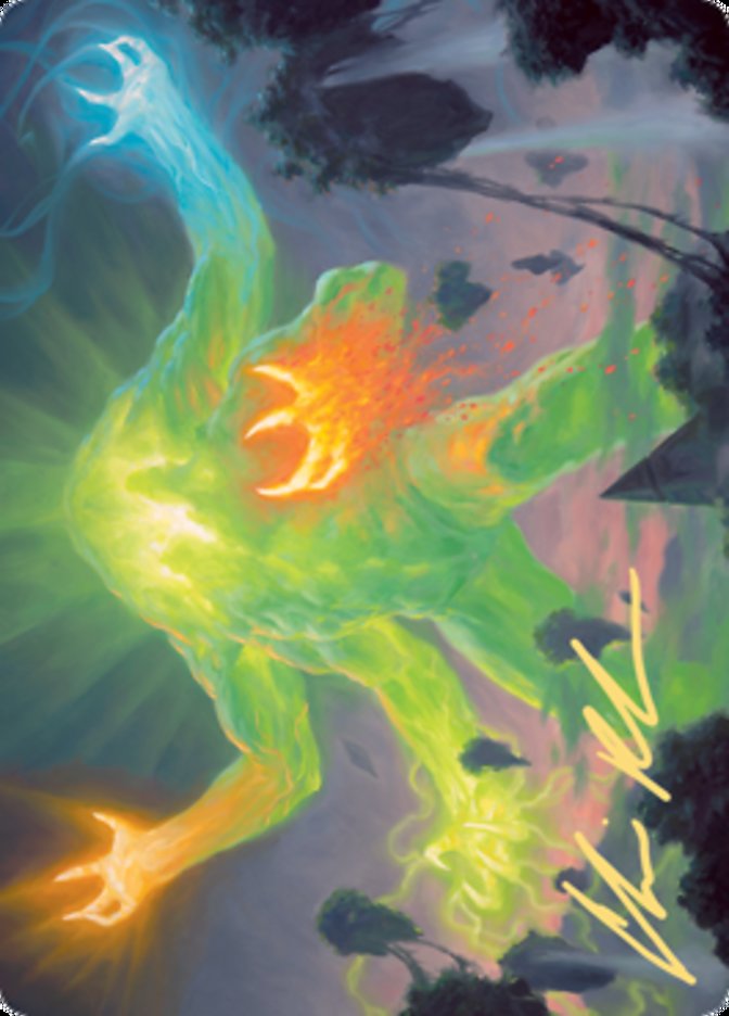 Omnath, Locus of Creation Art Card (Gold-Stamped Signature) [Zendikar Rising Art Series] | Pegasus Games WI