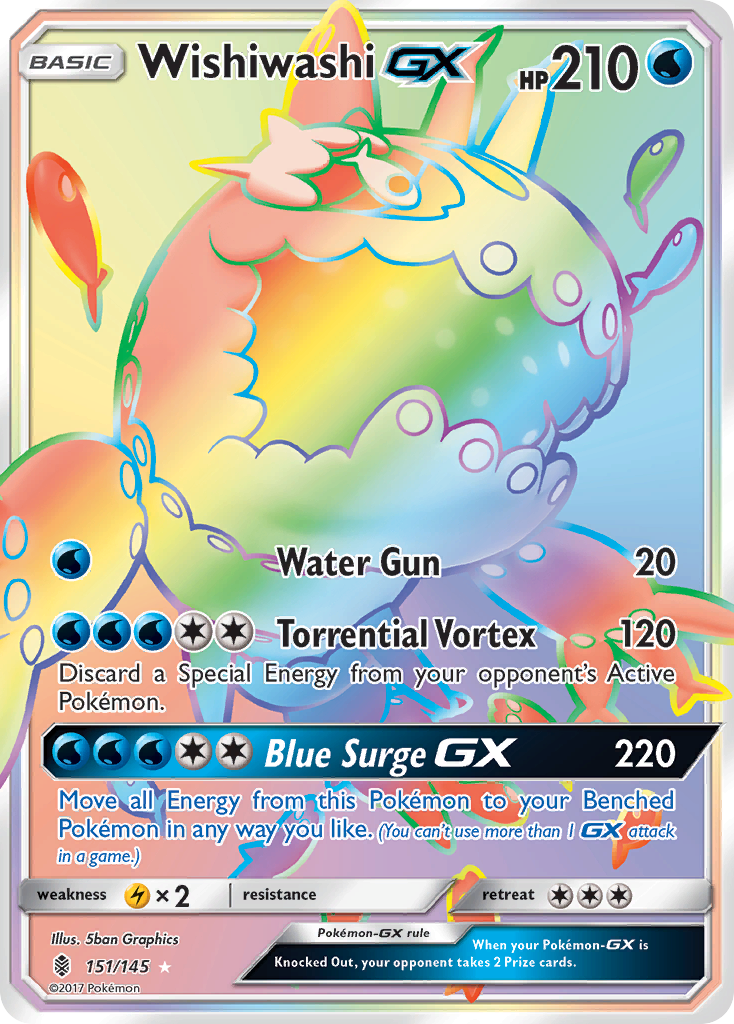 Wishiwashi GX (151/145) [Sun & Moon: Guardians Rising] | Pegasus Games WI