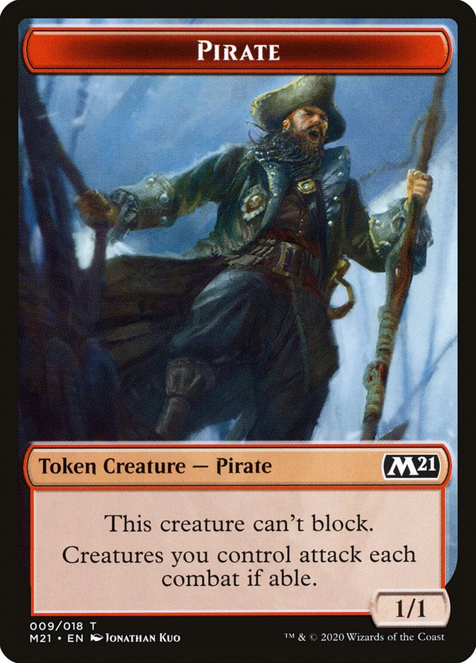 Cat (011) // Pirate Double-Sided Token [Core Set 2021 Tokens] | Pegasus Games WI