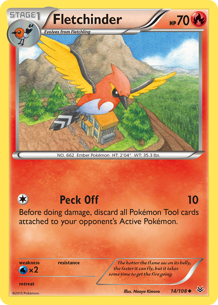 Fletchinder (14/108) [XY: Roaring Skies] | Pegasus Games WI