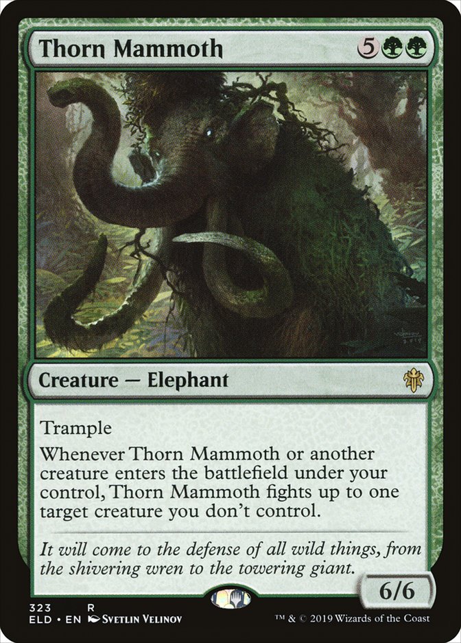 Thorn Mammoth [Throne of Eldraine] | Pegasus Games WI
