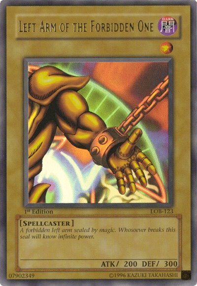 Left Arm of the Forbidden One [LOB-123] Ultra Rare | Pegasus Games WI