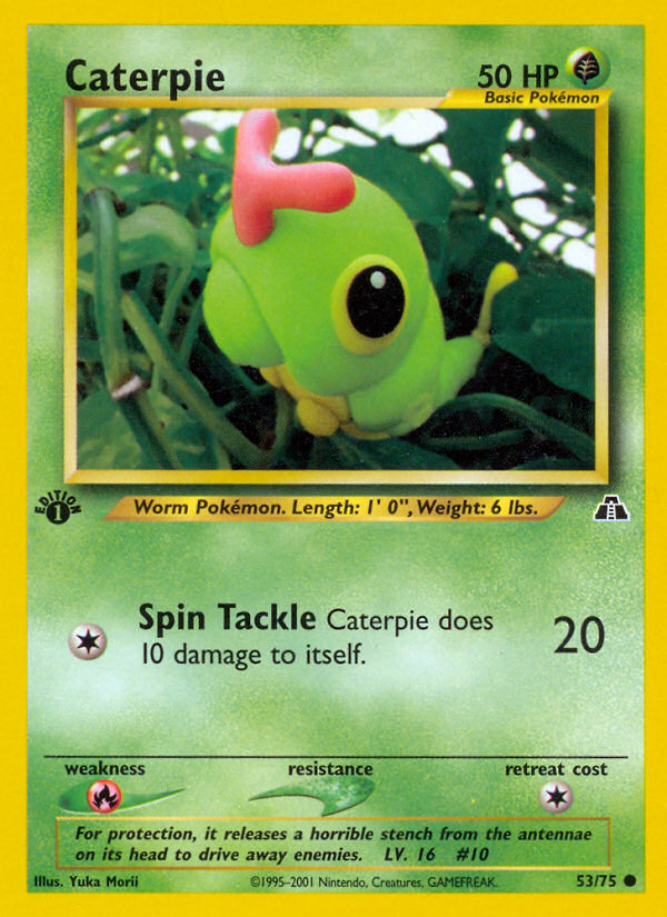 Caterpie (53/75) [Neo Discovery 1st Edition] | Pegasus Games WI