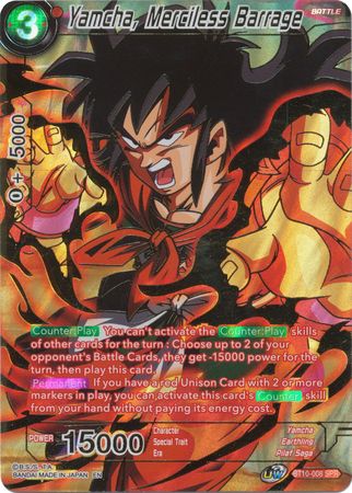 Yamcha, Merciless Barrage (SPR) (BT10-008) [Rise of the Unison Warrior 2nd Edition] | Pegasus Games WI