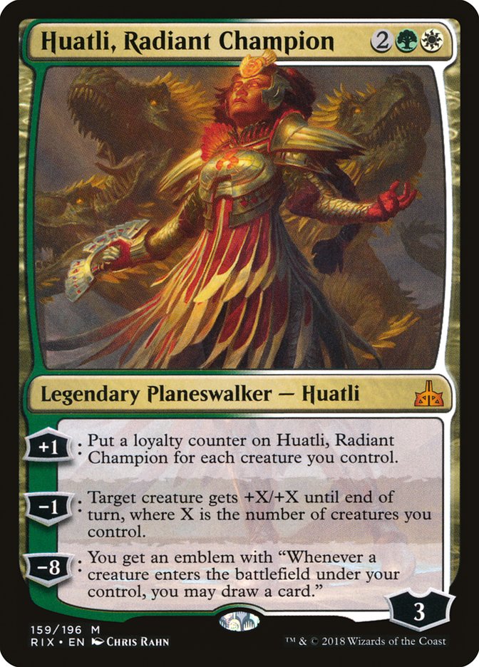 Huatli, Radiant Champion [Rivals of Ixalan] | Pegasus Games WI