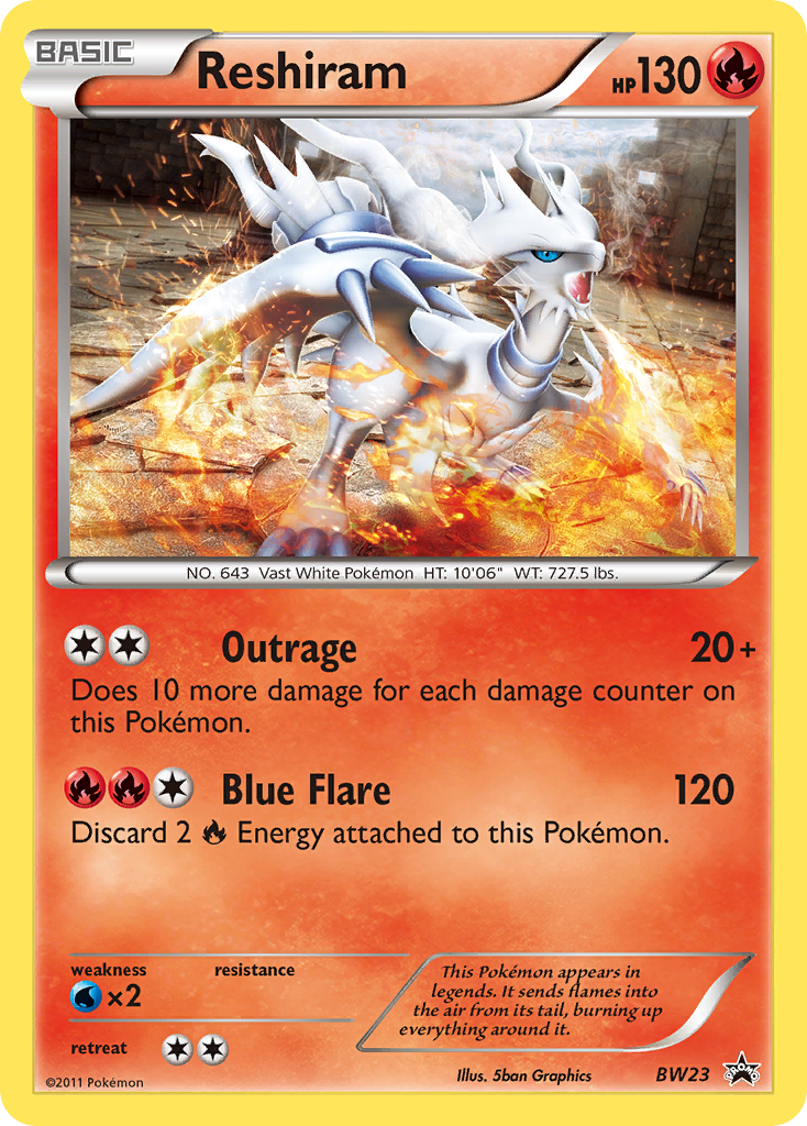 Reshiram (BW23) [Black & White: Black Star Promos] | Pegasus Games WI