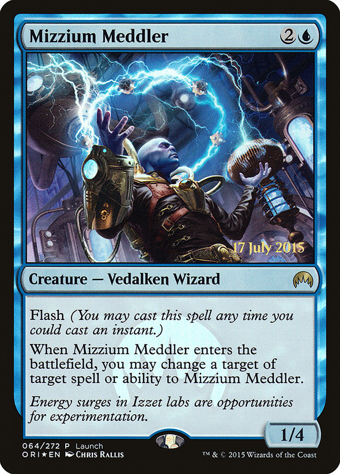 Mizzium Meddler (Launch) [Magic Origins Promos] | Pegasus Games WI