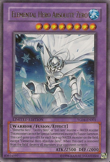 Elemental Hero Absolute Zero [YG04-EN001] Ultra Rare | Pegasus Games WI