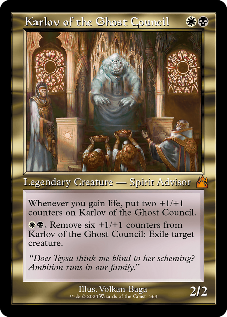 Karlov of the Ghost Council (Retro Frame) [Ravnica Remastered] | Pegasus Games WI