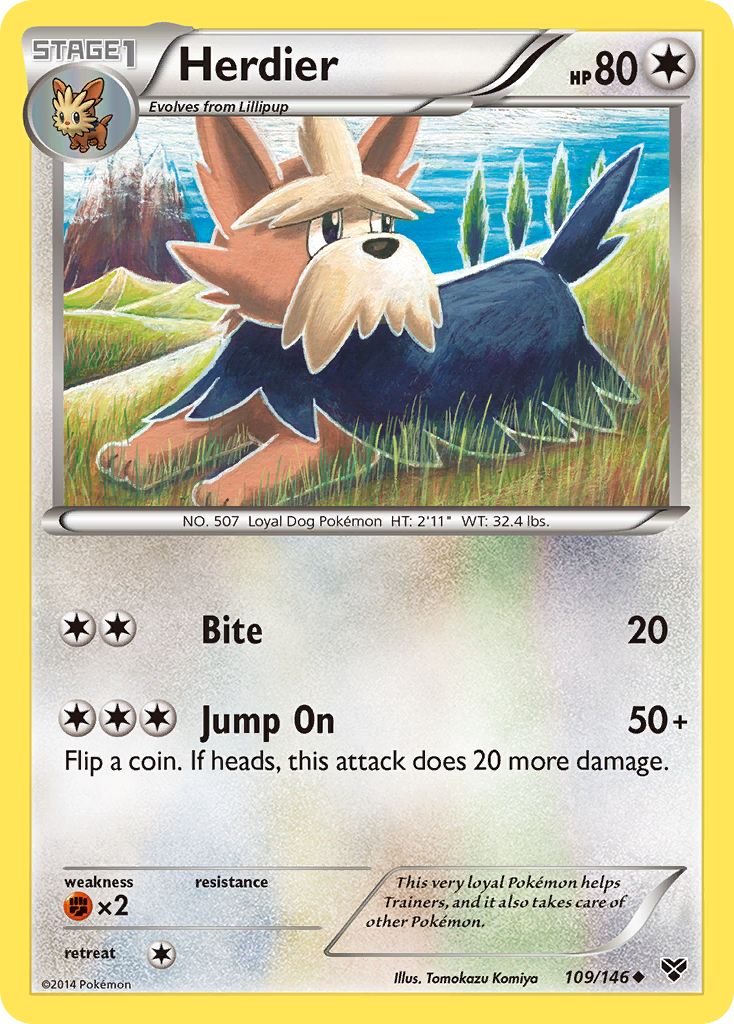 Herdier (109/146) [XY: Base Set] | Pegasus Games WI