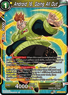 Android 16, Going All Out (Common) [BT13-112] | Pegasus Games WI