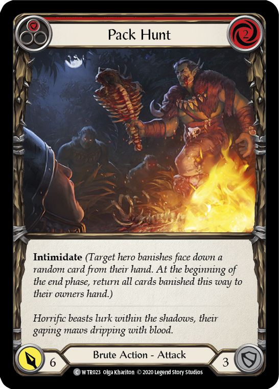 Pack Hunt (Red) [U-WTR023] (Welcome to Rathe Unlimited)  Unlimited Rainbow Foil | Pegasus Games WI