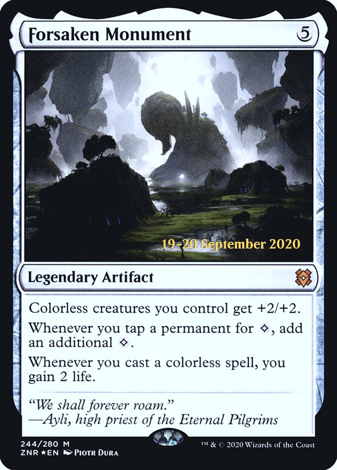 Forsaken Monument [Zendikar Rising Prerelease Promos] | Pegasus Games WI