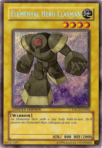 Elemental HERO Clayman [EHC2-EN002] Secret Rare | Pegasus Games WI