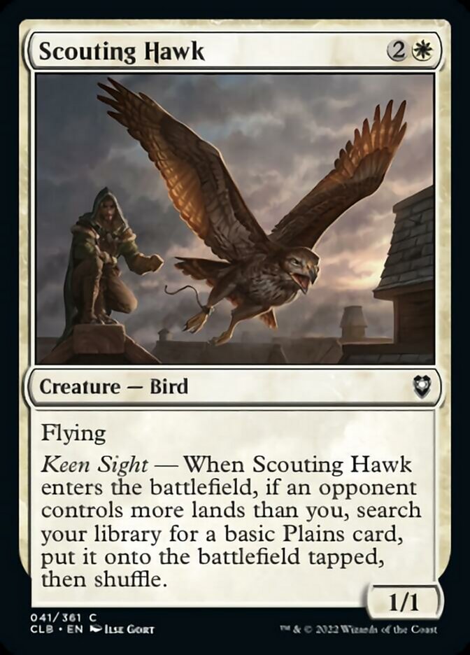 Scouting Hawk [Commander Legends: Battle for Baldur's Gate] | Pegasus Games WI