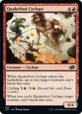Quakefoot Cyclops [Jumpstart 2022] | Pegasus Games WI