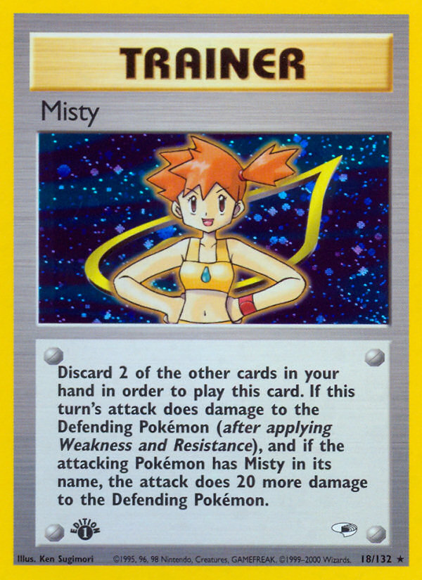 Misty (18/132) [Gym Heroes 1st Edition] | Pegasus Games WI