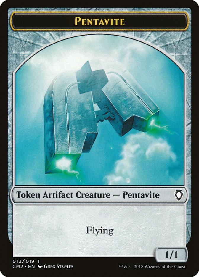 Pentavite Token [Commander Anthology Volume II Tokens] | Pegasus Games WI