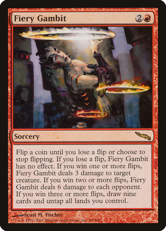 Fiery Gambit [Mirrodin] | Pegasus Games WI