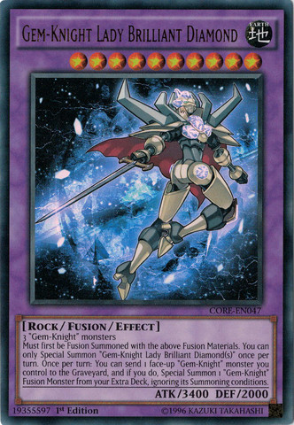 Gem-Knight Lady Brilliant Diamond [CORE-EN047] Ultra Rare | Pegasus Games WI