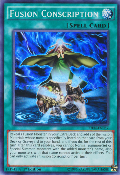 Fusion Conscription [FUEN-EN057] Super Rare | Pegasus Games WI