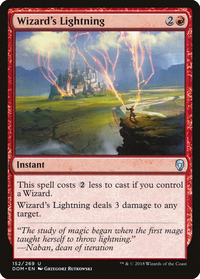 Wizard's Lightning [Dominaria] | Pegasus Games WI