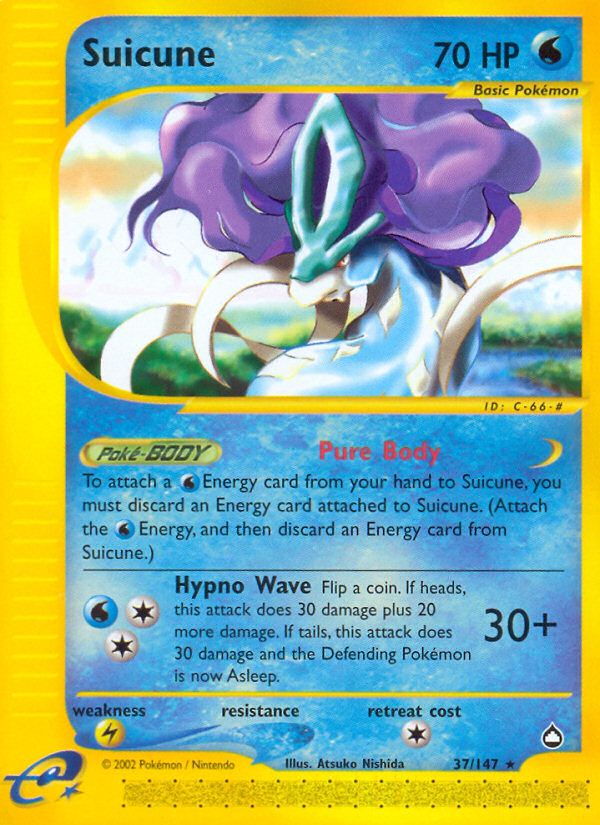 Suicune (37/147) [Aquapolis] | Pegasus Games WI