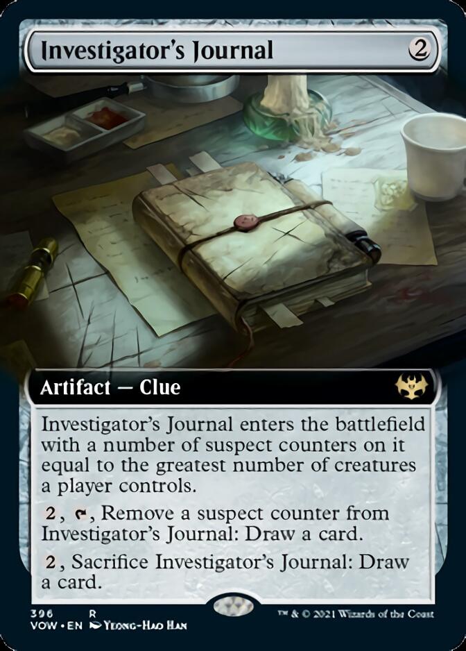 Investigator's Journal (Extended Art) [Innistrad: Crimson Vow] | Pegasus Games WI