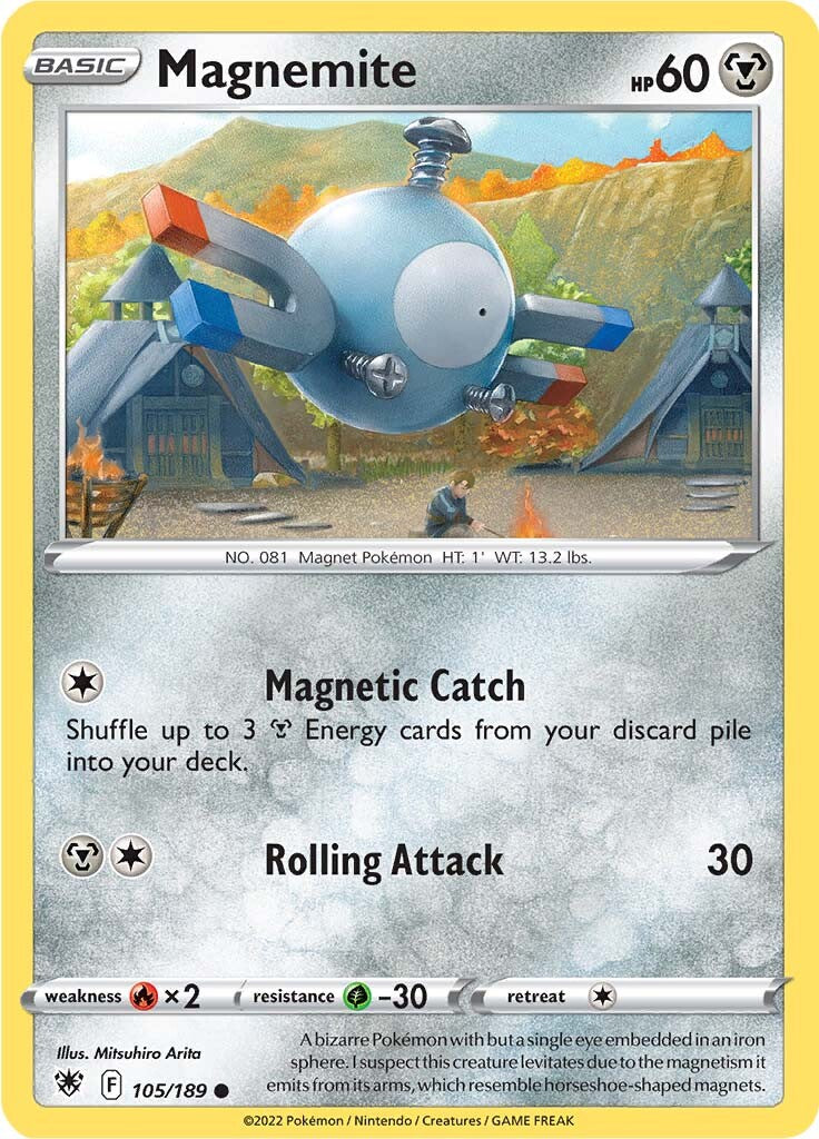 Magnemite (105/189) [Sword & Shield: Astral Radiance] | Pegasus Games WI