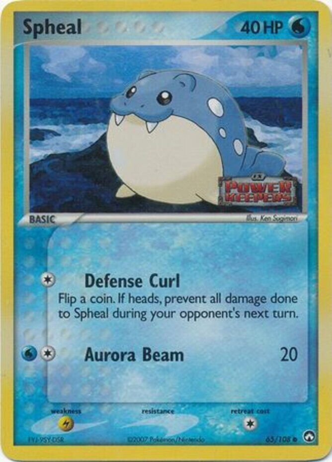 Spheal (65/108) (Stamped) [EX: Power Keepers] | Pegasus Games WI